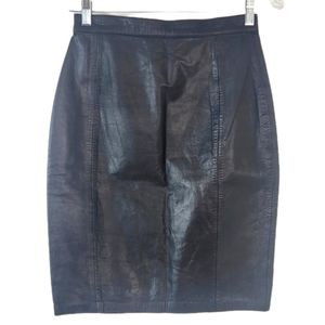 Leather pencil skirt Vintage Paris Sport